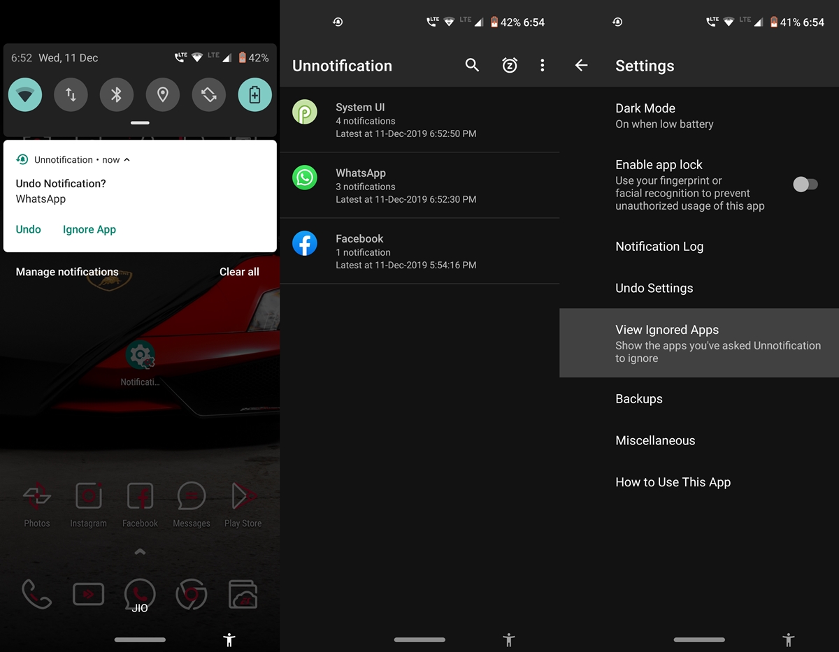 get unnotification android