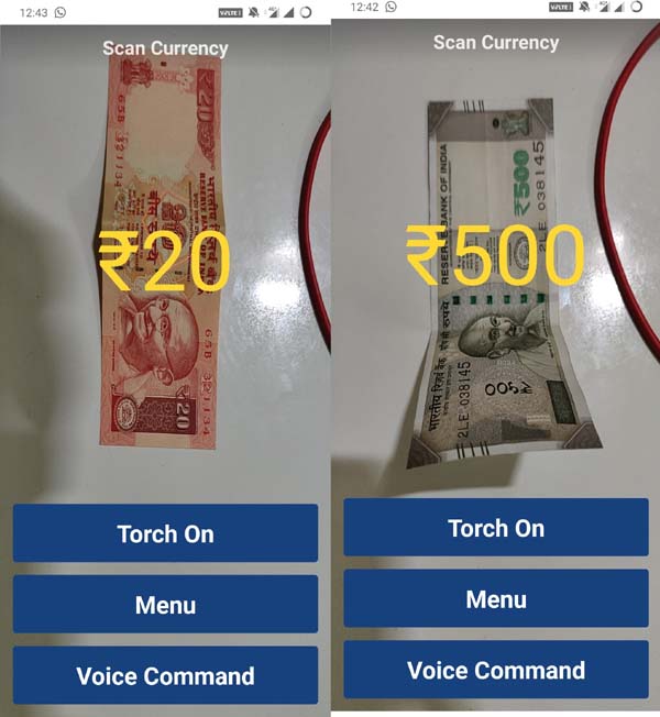 MANI currency scanning