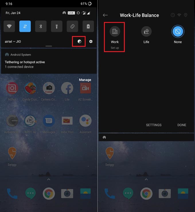OnePlus 6T Work Life Balance Mode