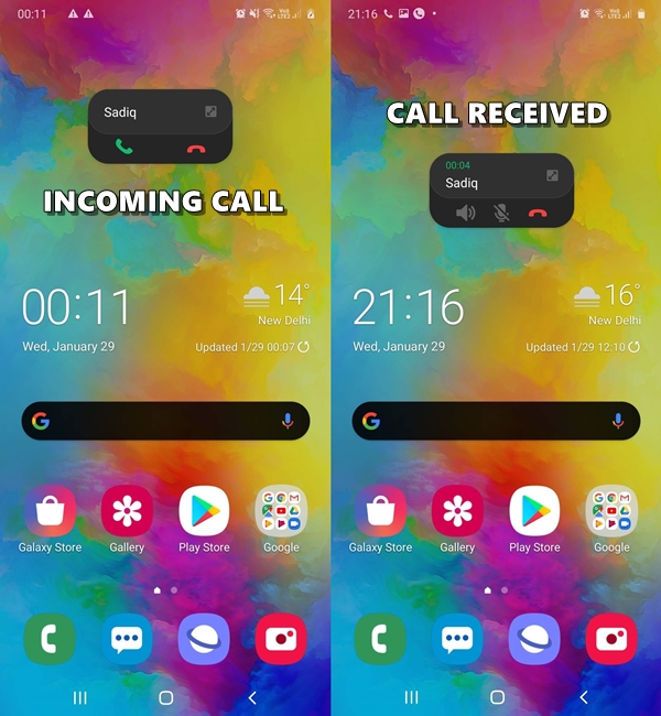 calls pop-up
