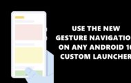 android gesture navigation