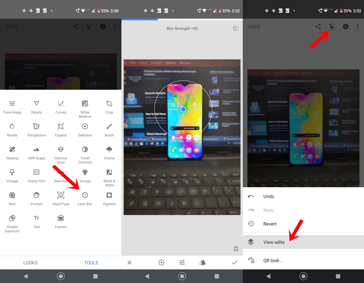 manual bokeh mode