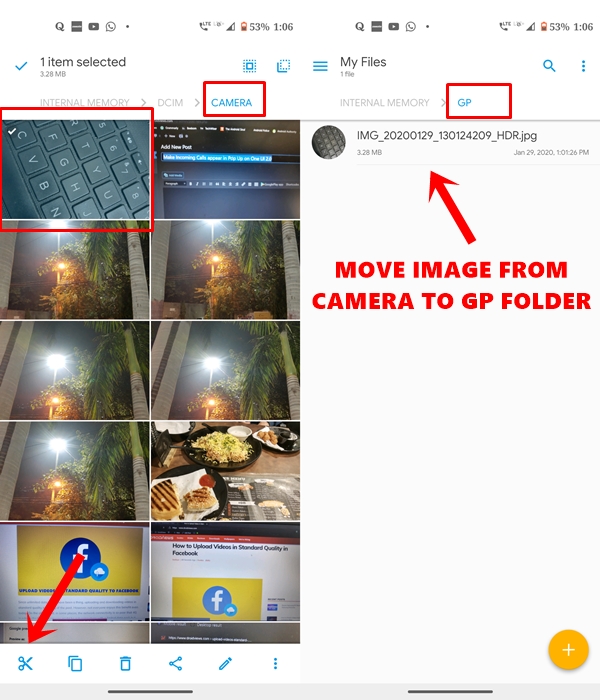 move photo image