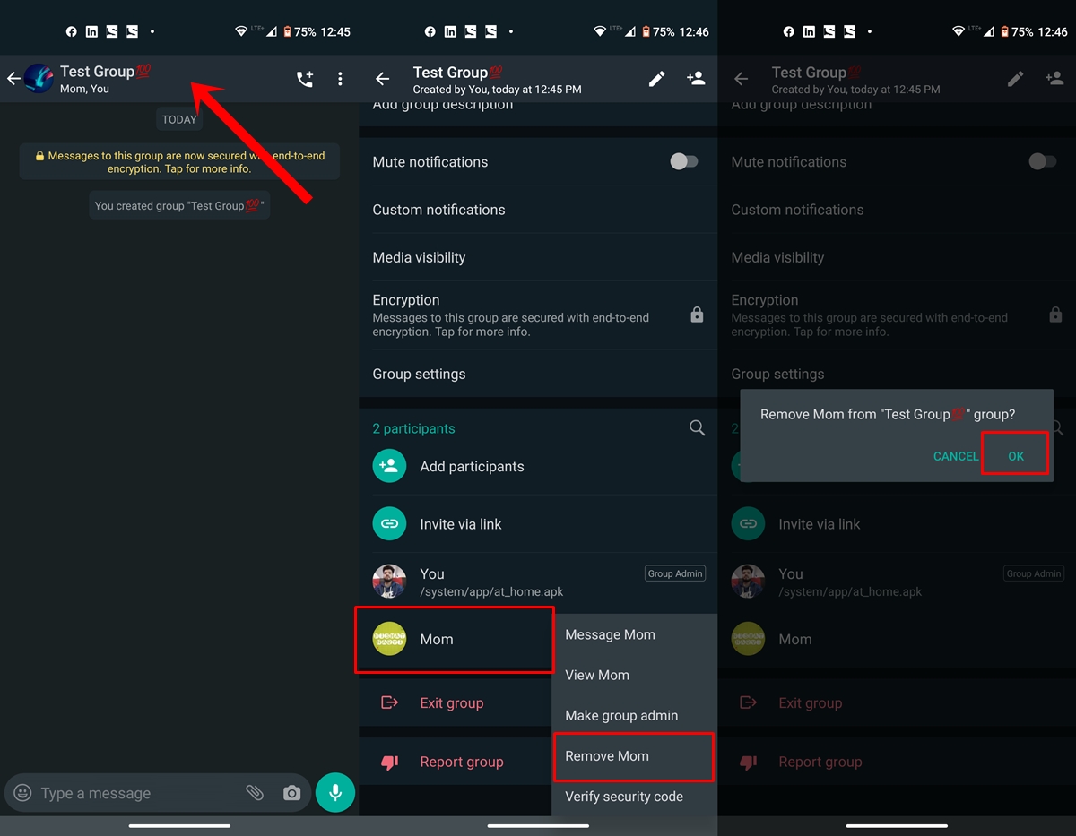 remove member