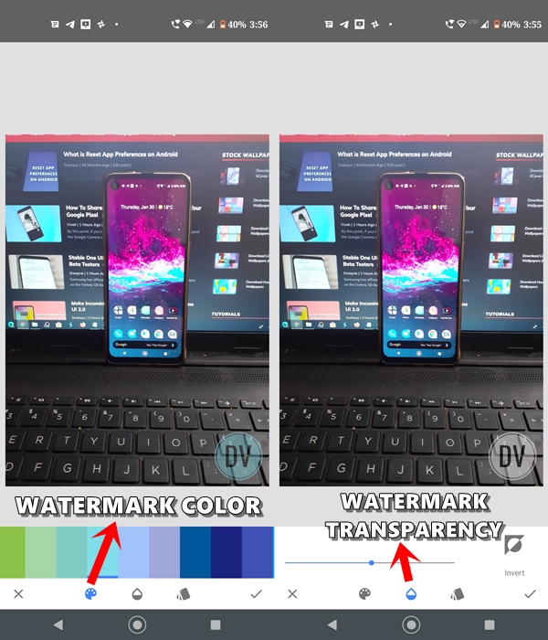 text watermark