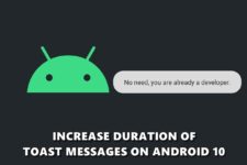 android 10 toast messages