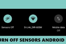 turn off sensors android 10