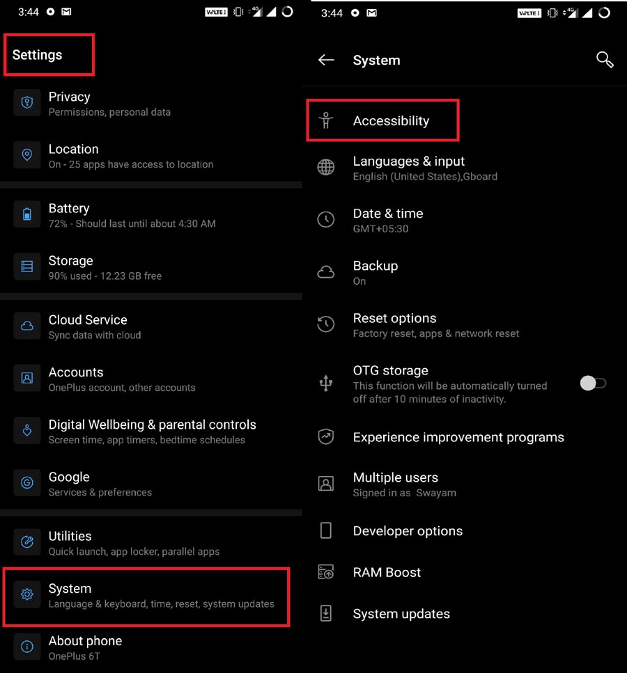 How to enable Android Color Correction