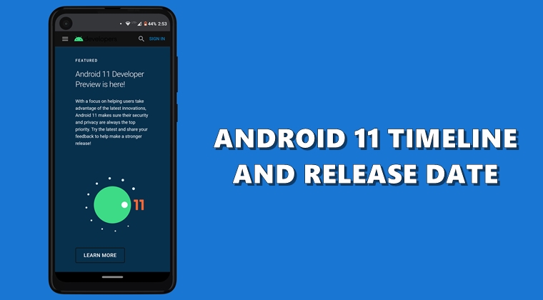 android 11 timeline