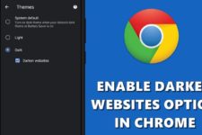 chrome darken websites