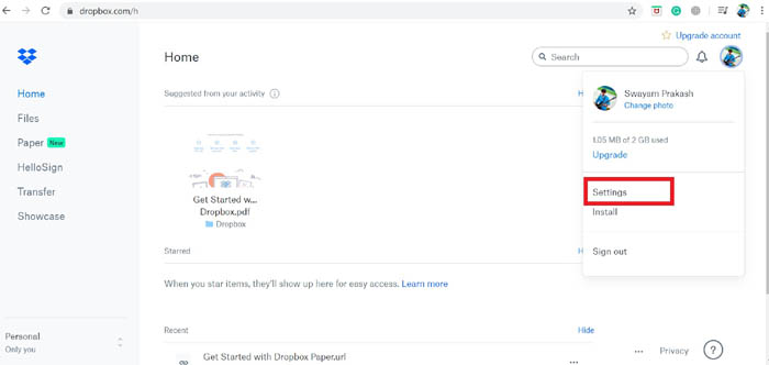 Enable Two Factor Authentication Settings