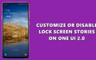 lock screen one ui
