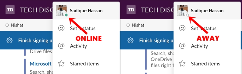online status