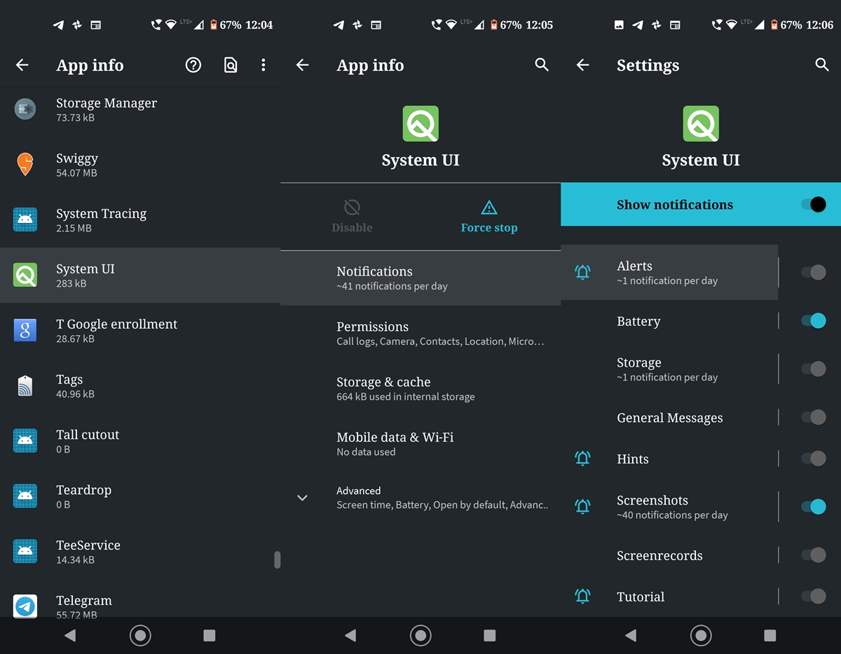 system navigation alerts