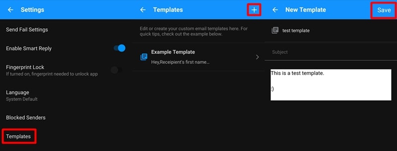 Edison Mail templates