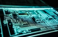 Graphic of a computer chip.