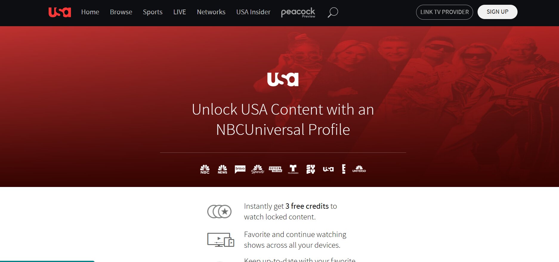 Sign up page 