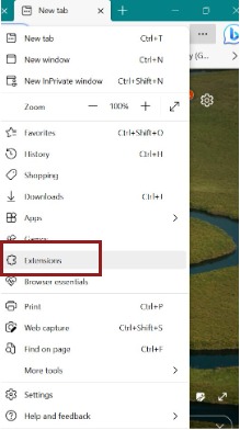 Microsoft Edge extension