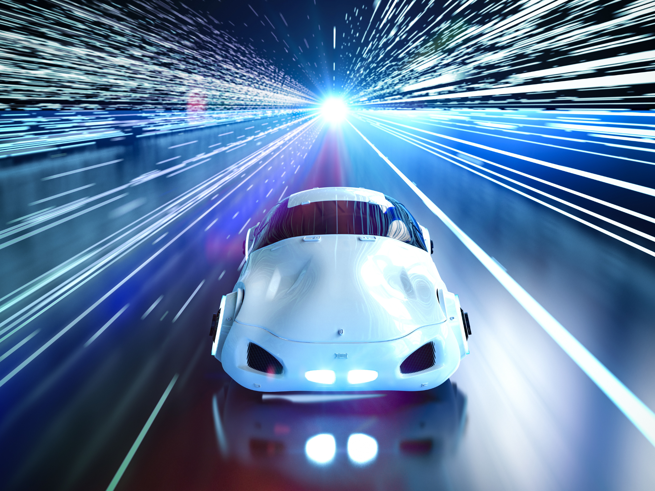 A futuristic car